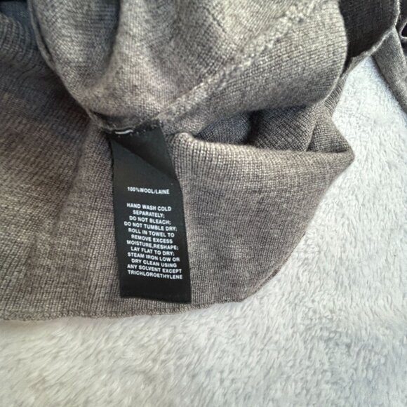 Lafayette 148 New York Womens Shawl Collar Wool Cardigan Sweater Small Gray - Picture 4 of 10